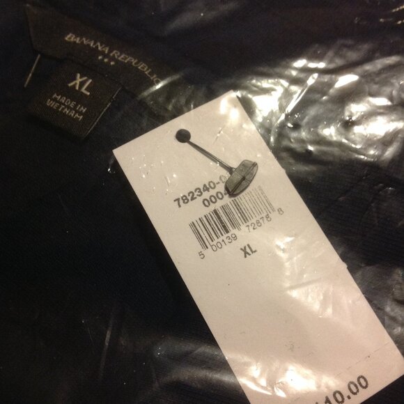 Banana Republic Men's Large & X-L Navy Snap Closure Shirt Jackets- New with Tags - Picture 5 of 10